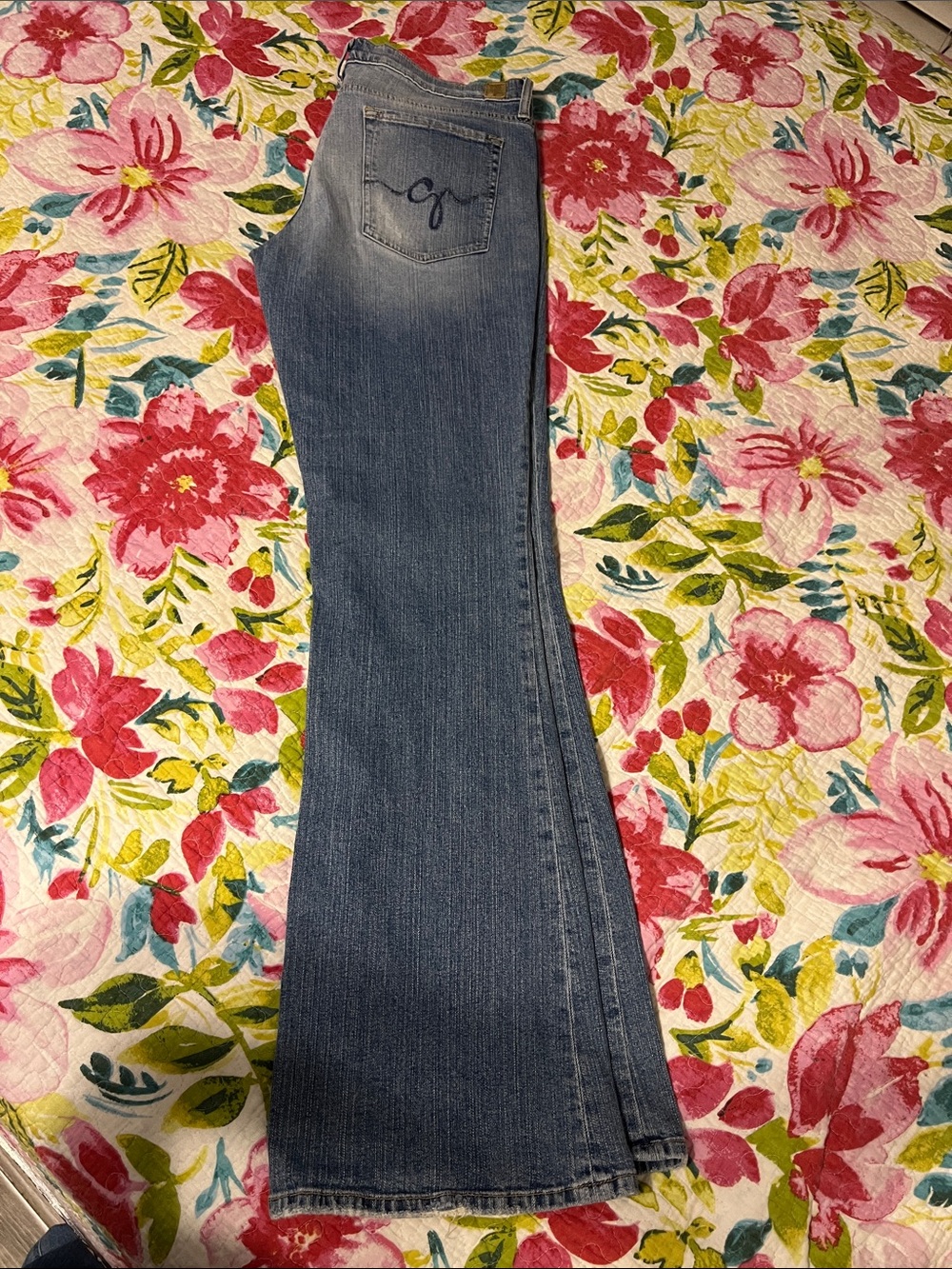 Guess Women's Medium Blue Flare Jeans